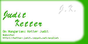 judit ketter business card